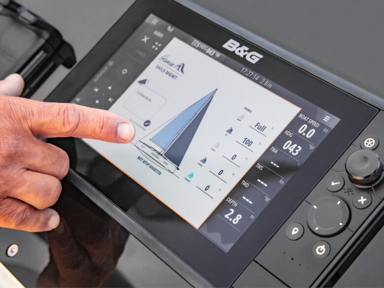 Grosses Multifunktions-Display & Karten-Plotter für GPS-Navigation, Check und Steuerung von Bord-Elektronik